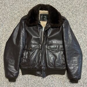 Men’s vintage leather jacket, size M 40 regular, bomber